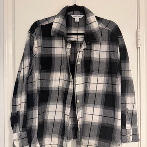 Old Navy Monochrome Plaid Shirt